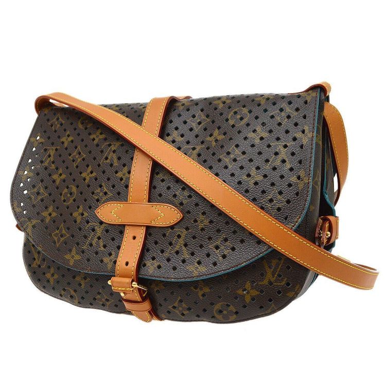 Louis Vuitton Green Perforated Monogram Canvas Limited Edition Flore  Chantilly B