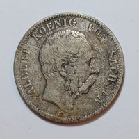 2 Mark 1877 (Sachsen) Deutsches Reich