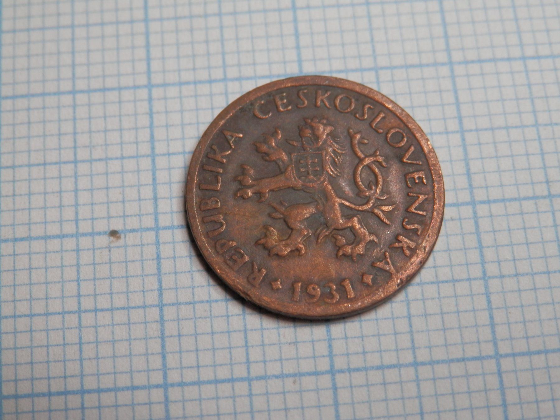 Tutti le monete: Tschechoslowakei 5 Heller, 1931 rar – Usato da Weiach venduto da weiach81
