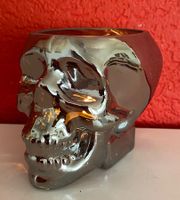 💀 Coole Totenkopf-Teelicht ,Glas NEU