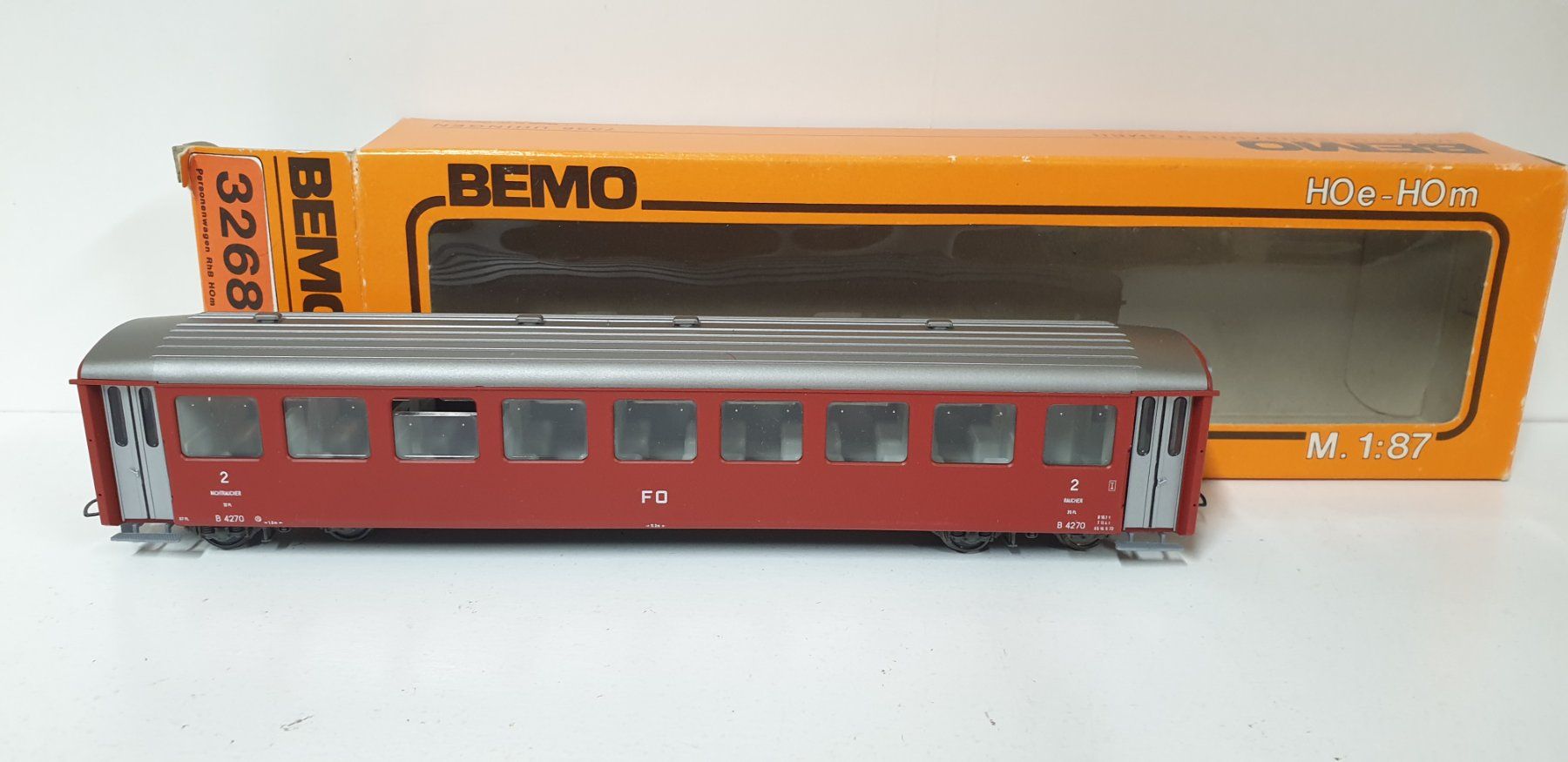 Bemo Modellini di ferrovie: Bemo FO Personenwagen 3268 – Usato da Geroldswil venduto da TopTrain54 2