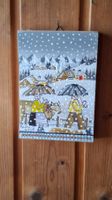 Winter Mini Bild Frau Bauern In Schnee ** 45