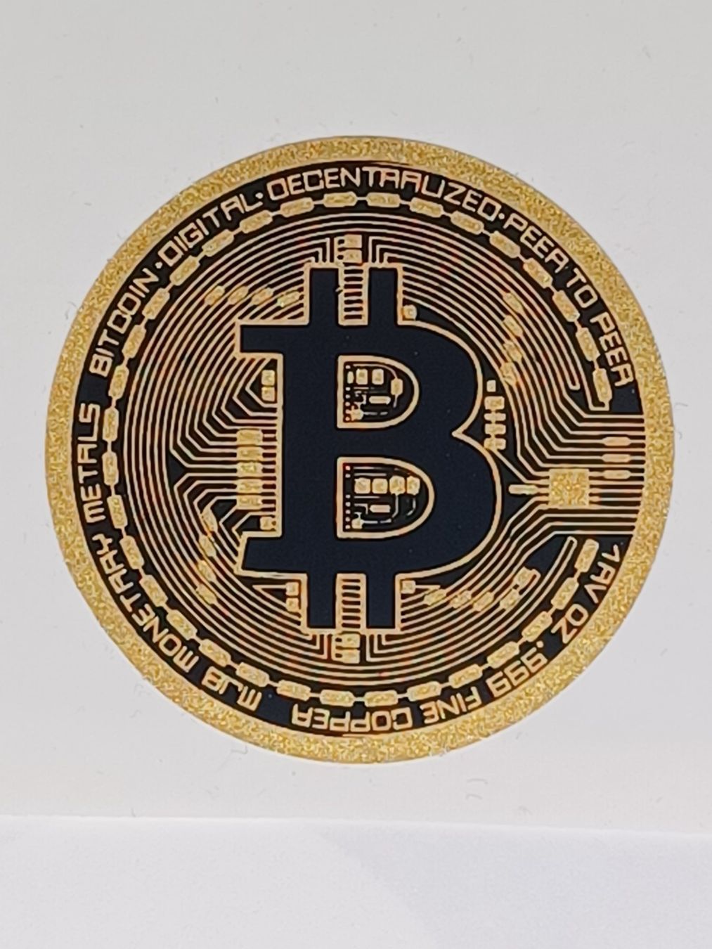 Sticker: Bitcoin Goldsticker BTC / 4er Set – Nuovo e nell'imballaggio originale da Turbenthal venduto da enjak
