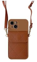 iPhone 15 Necklace Hybrid Schutz Hülle mit Kartenfächer