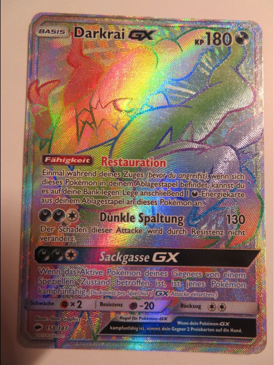 Pokémon Carte collezionabili: Pokemon Karte Darkrai GX – Nuovo (secondo la descrizione) da Bözberg venduto da luk_knq9
