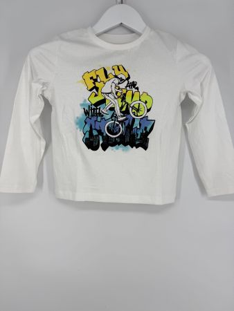 Langarm Shirt Gr. 122 von Manor Bio Baumwolle