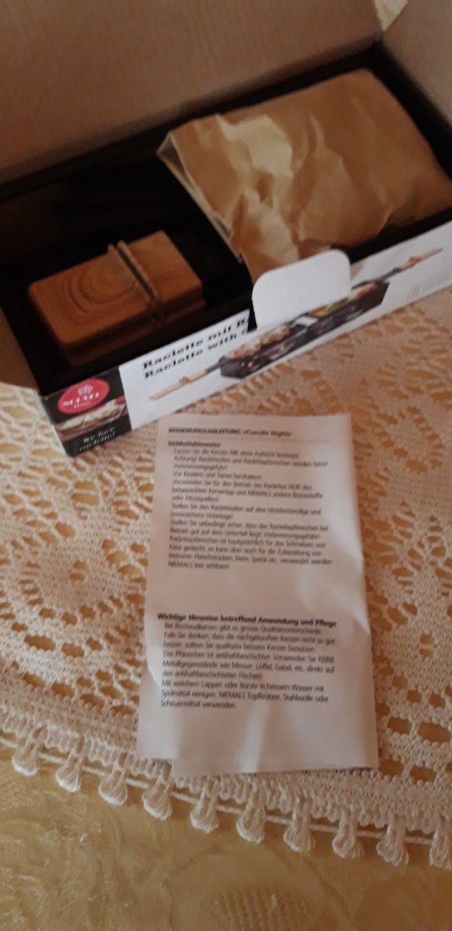 Küchengeräte: Raclette-Öfeli mit Rechaudkerzen. NEU – Neu und originalverpackt aus Neuenhof von elRey123 3