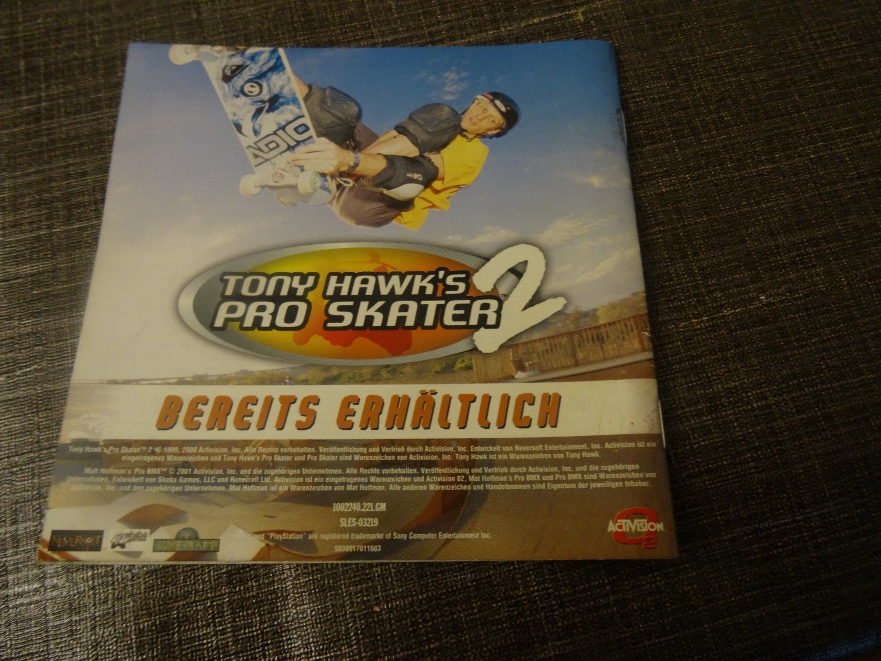 Sony Giochi: Anleitung zu Mat Hoffman's Pro BMX PS1 – Usato da Olten venduto da Disc-Ausverkauf 1