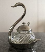 Vintage Schwan Zucker-/Konfitüren-Dose