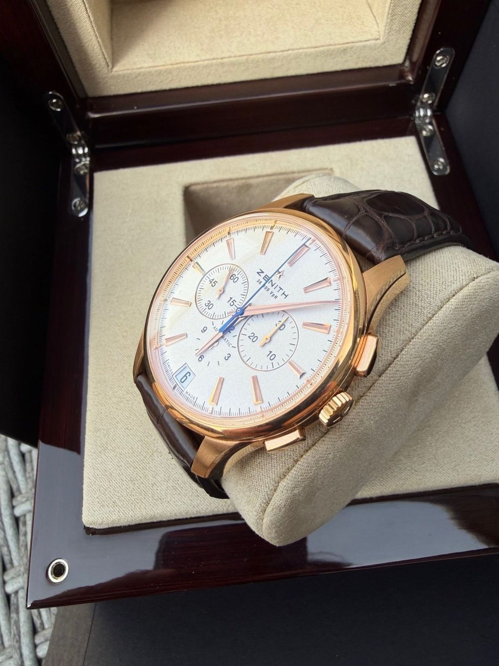 Zenith Orologi: Zenith Captain El Primero Chronograph 18k Gold – Nuovo e nell'imballaggio originale da Thalwil venduto da malexx 1