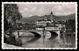 AK Solothurn, St Ursenkirche, Rotbrücke