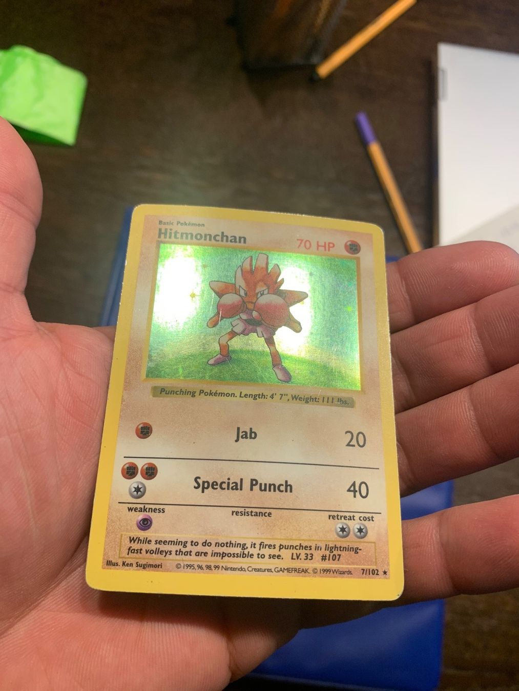 Pokémon Carte collezionabili: Pokemon Nockchan Hitmonchon Shadowless 🤩 – Usato da Ersigen venduto da Poketrade_Emmental 1