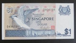 Banknote Singapur 1 Dollar 1976 (I)