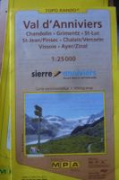 WANDERKARTE VAL D'ANNIVERS CHANDOLIN, GRIMENTZ, ST.LUC ETC.