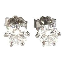 Solitärohrstecker mit 2 Diamanten: 1.43ct. D/SI1, 11.500 CHF
