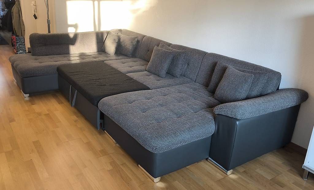 Divani: Mirjan24 NIKO U-Sofa, Schlaffunktion, schwarz/grau – Usato da Greifensee venduto da ProNett 3