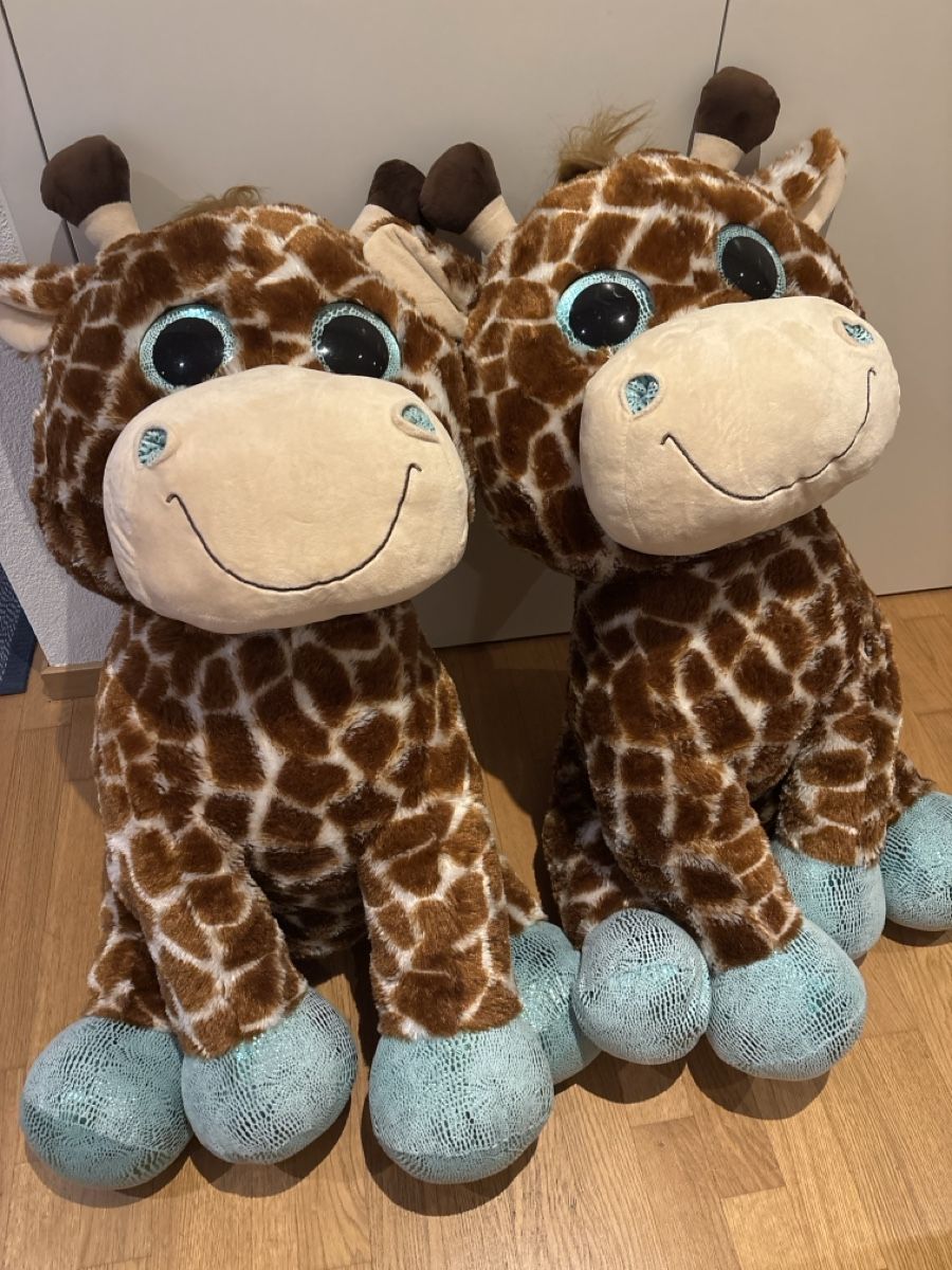 Giocattoli: 1x Plüsch-Giraffe, ca. 80-90cm hoch – Usato da Zürich venduto da chibaer 4