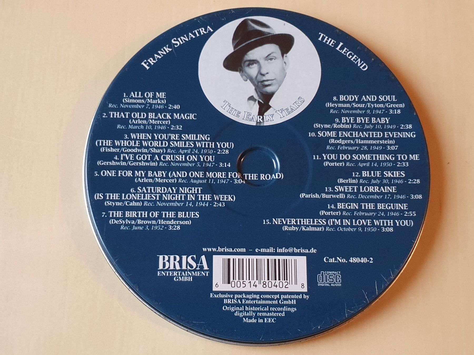 CDs: Frank Sinatra the Legend the early years – D'occasion à Stansstad par collectorsshop 1
