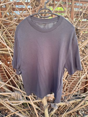 T-shirt Zara gris foncé, taille L