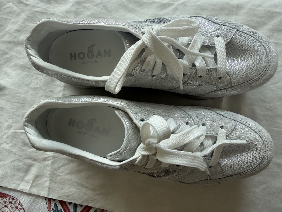 Hogan Damenschuhe: HOGAN Sneaker Gr.38 Silber – Gebraucht aus Meggen von con_5djh 2