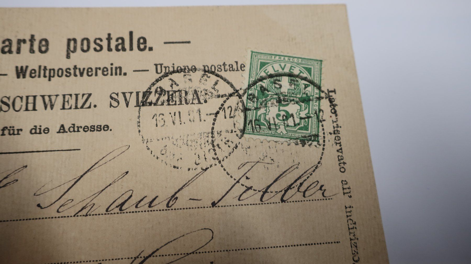 Ansichtskarten: Basel St. Johannthor  1901 – Gebraucht aus Cormoret von Pascalll2001 5