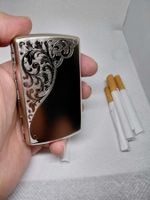 Mini étui à cigarettes chic en acier inoxydable Pour 10 cig