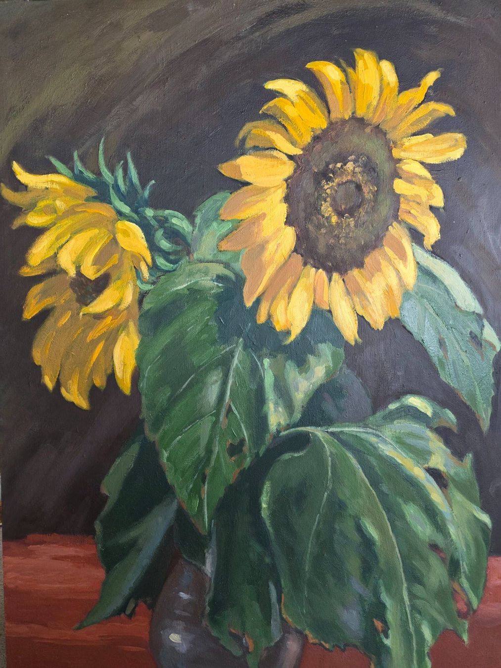 Dipinti: Sonnenblumen altes Gemälde signiert – Usato da Walterswil BE venduto da Lonitti 1