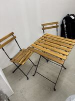 Bistrot Set Holz Metall klappbar guter Zustand