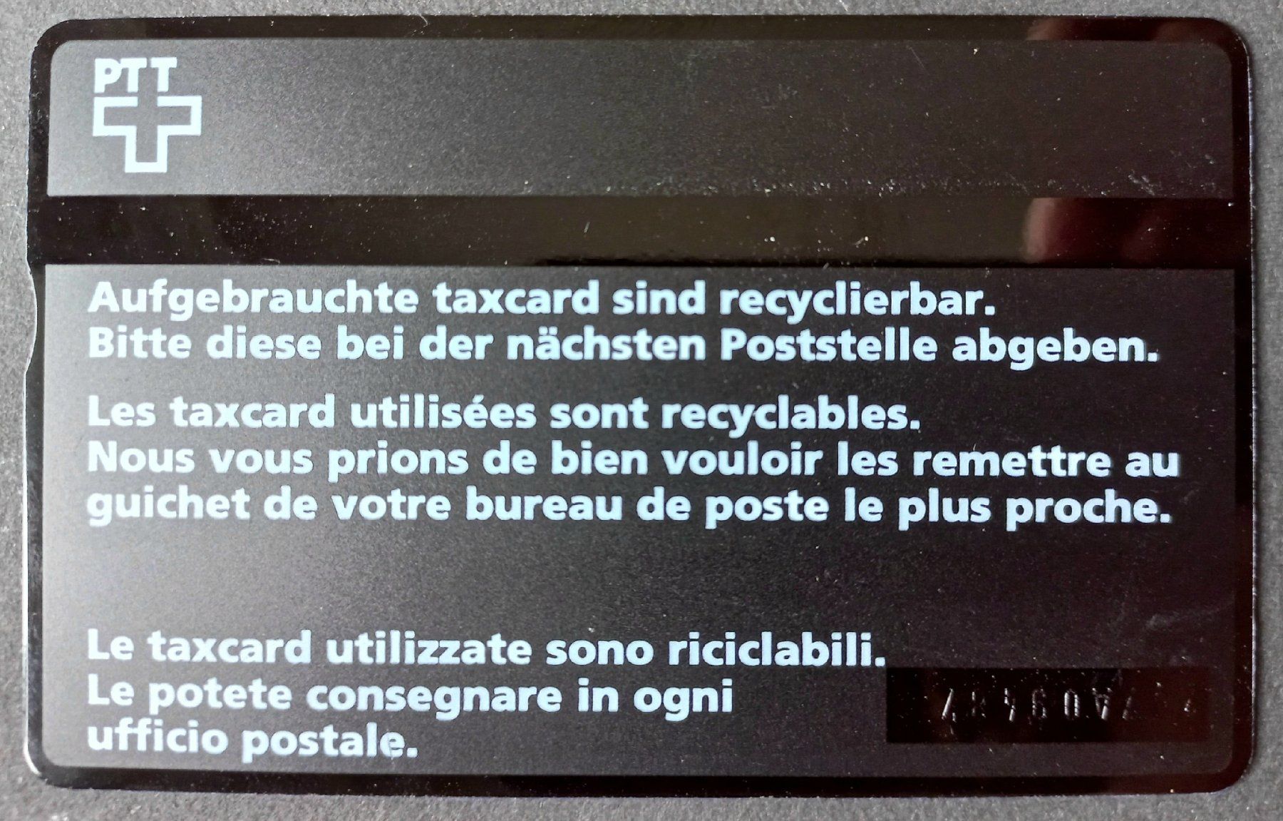 Swisscom Schede telefoniche: Taxcard - Telecom 10.-  - CH – Usato da Niederuzwil venduto da lubimaja 1
