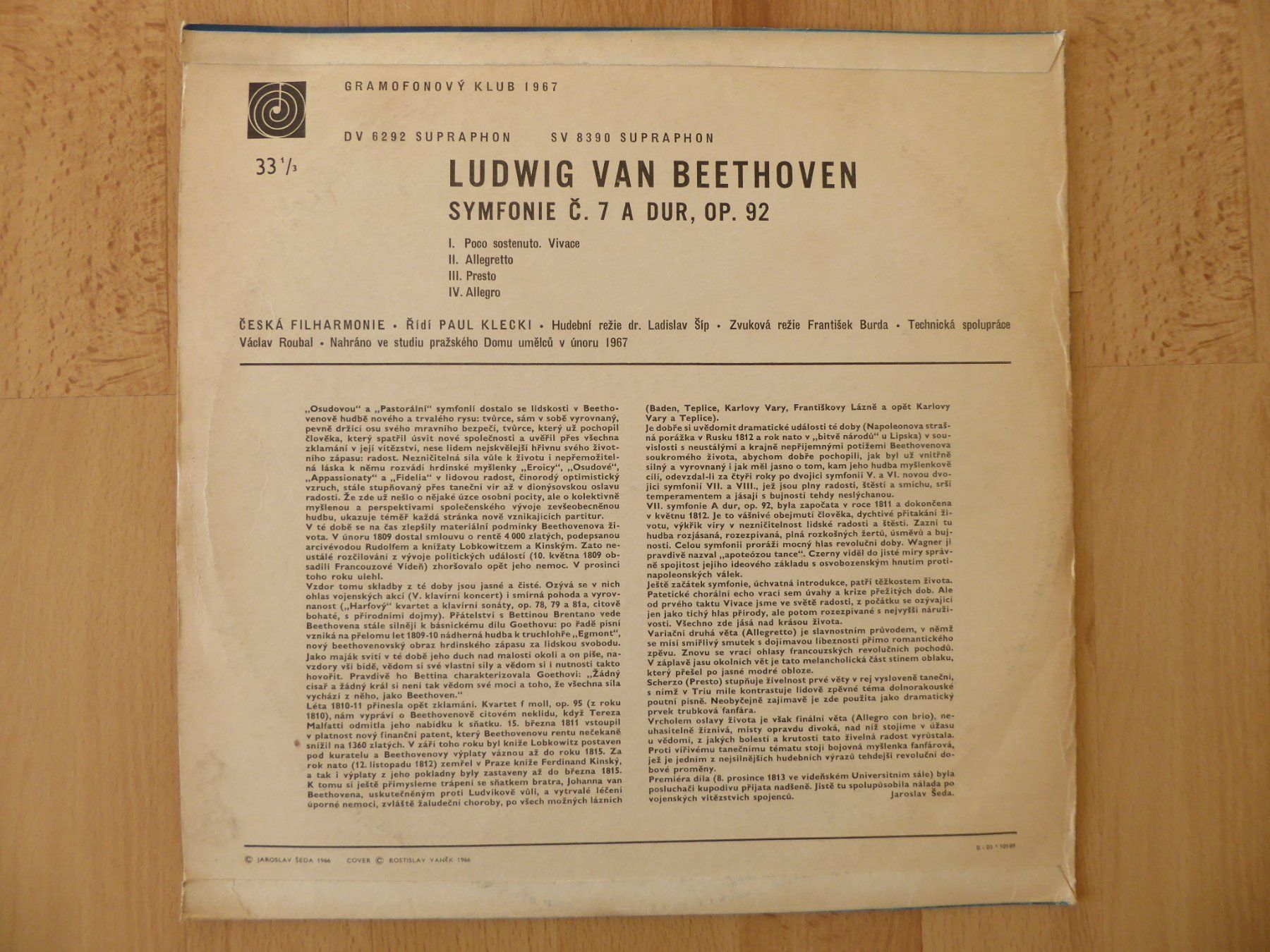 Schallplatten: Ludwig van Beethofen -Sinfonie C. 7A Dur – Gebraucht aus Aeugst am Albis von Drayprescot 1