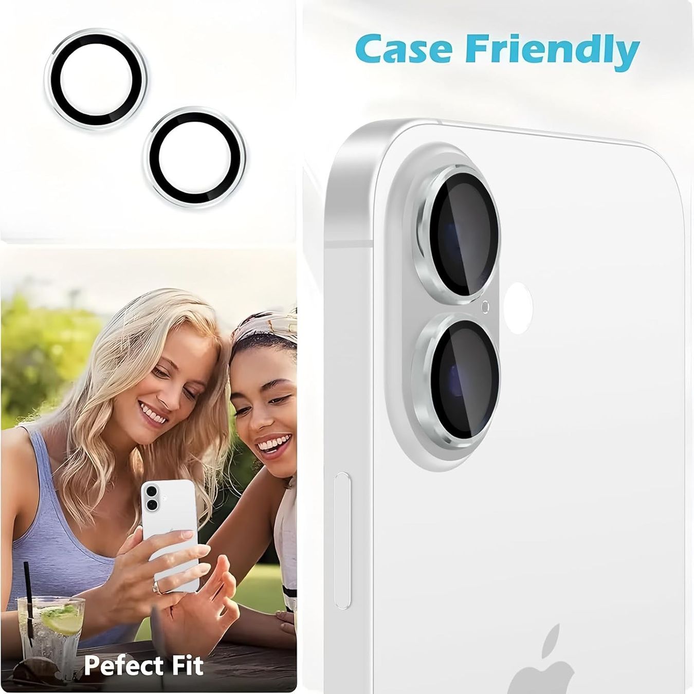 Apple Telefoni cellulari / Smartphones: iPhone 17  - 2 Verres protection Caméra Argenté – Nuovo e nell'imballaggio originale da Morges venduto da DigiAC 6