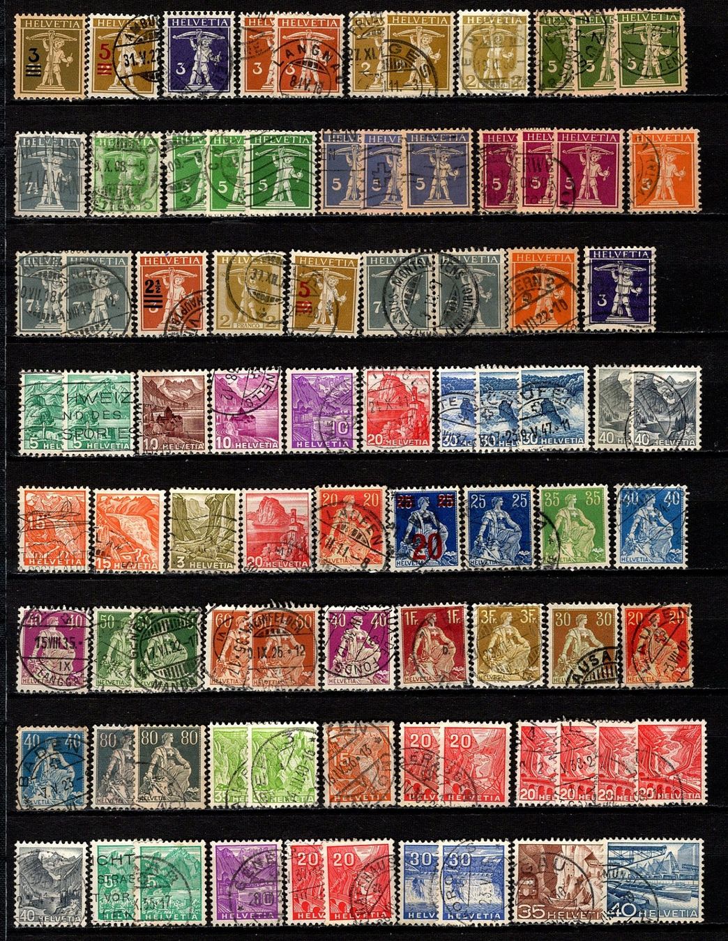 Tutti i francobolli: Sammlung Schweiz (837) – Usato da Burgdorf venduto da blinky01