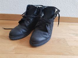 Bally Boots Leder Schwarz Grösse 9 guter Zustand