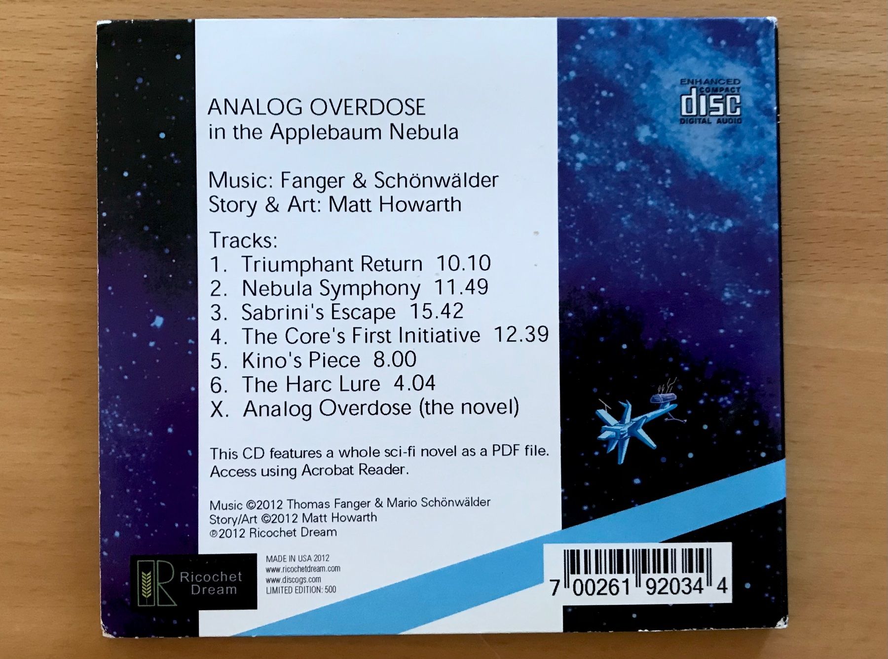 CD: CD Fanger & Schonwalder & Matt Howarth - Analog Overdose – Usato da Zürich venduto da tomakomai 1