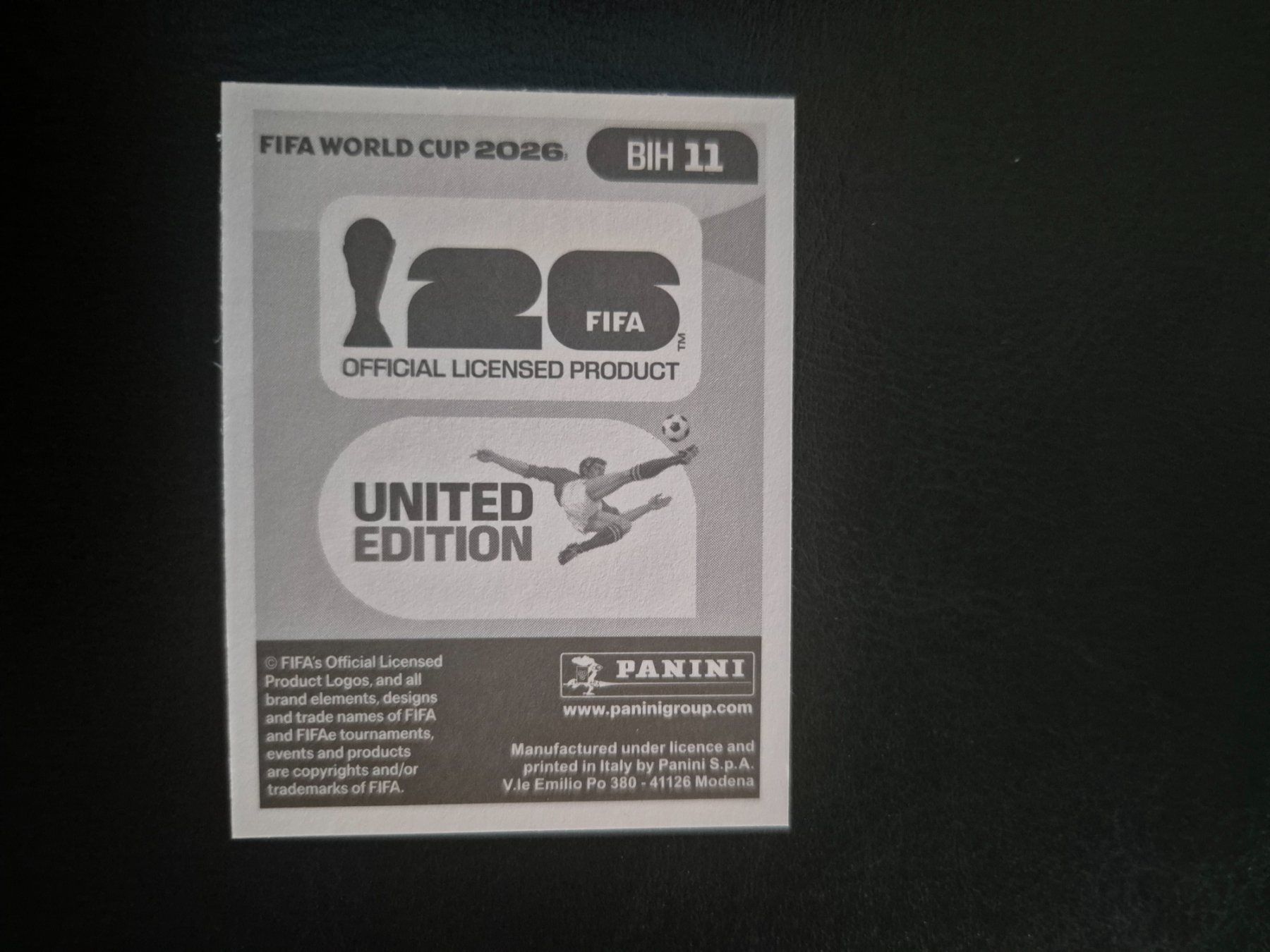 Panini Sammelbilder & Trading cards: Panini WM 26 BIH 11 – Neu (gemäss Beschreibung) aus Rorschacherberg von AJ3108 1