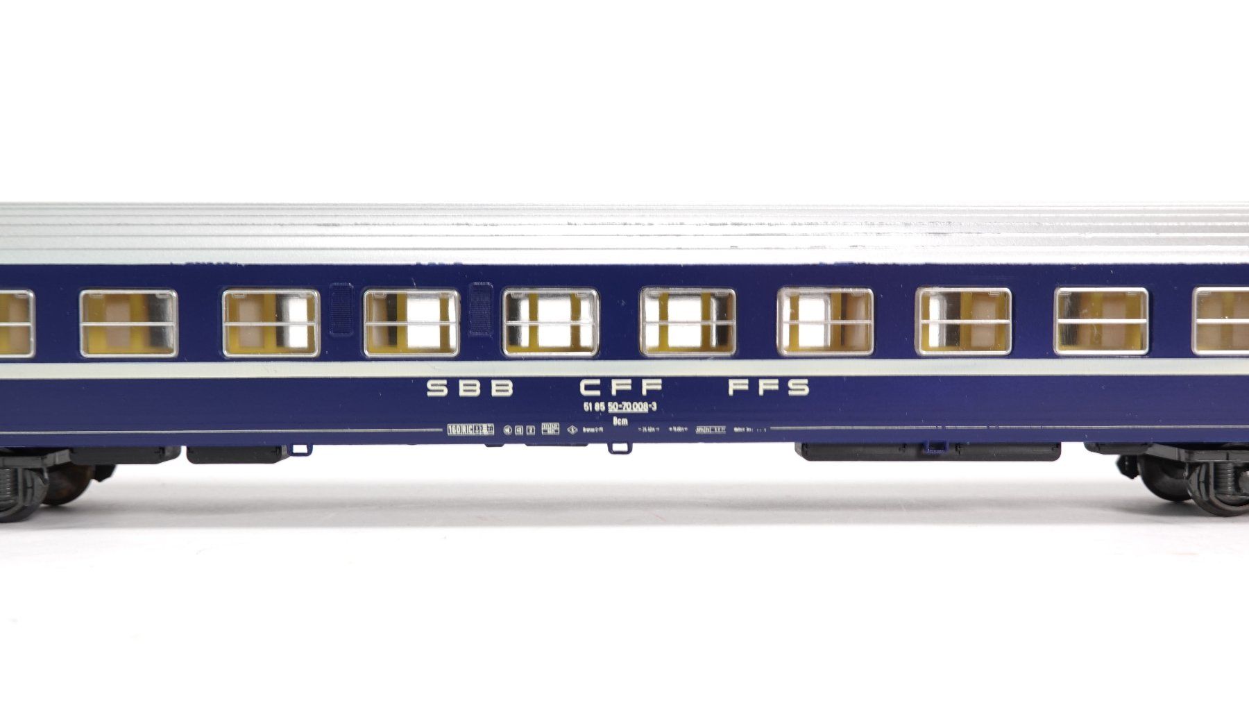 Liliput Modellini di ferrovie: e55 Liliput SBB Ric Schlafwagen blau – Usato da Thun venduto da evinka_gmbh 6