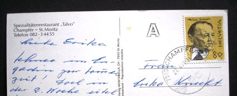 Cartes postales: CHAMPFÉR ST. MORITZ Restaurant Talvo – D'occasion à Jona par philajona 1