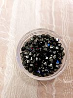 Swarovski Perlen 50 stk 4mm  jet hämatit