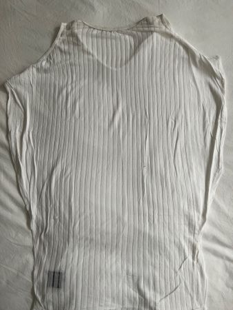 SHIRT Träger, Ledereinfassung Ausschnitt, Gr. 36