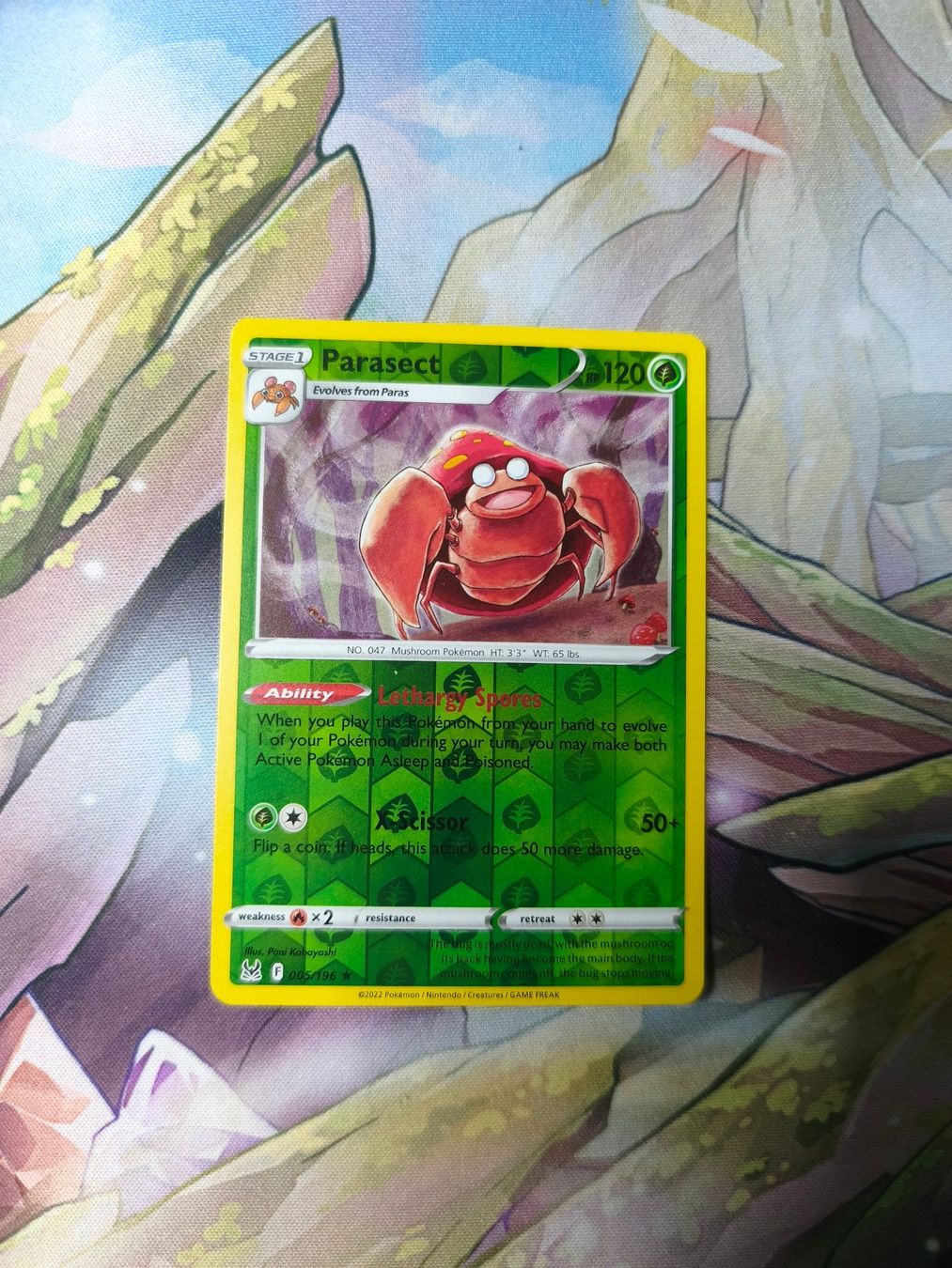 Pokémon Carte collezionabili: Carte Pokémon Parasect (LOR 005) Reverse Holo EN – Nuovo (secondo la descrizione) da Morges venduto da ine_qjg2