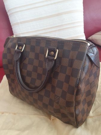 Luis Vuitton (Original) Speedy 25 Damier Ebene Canvas