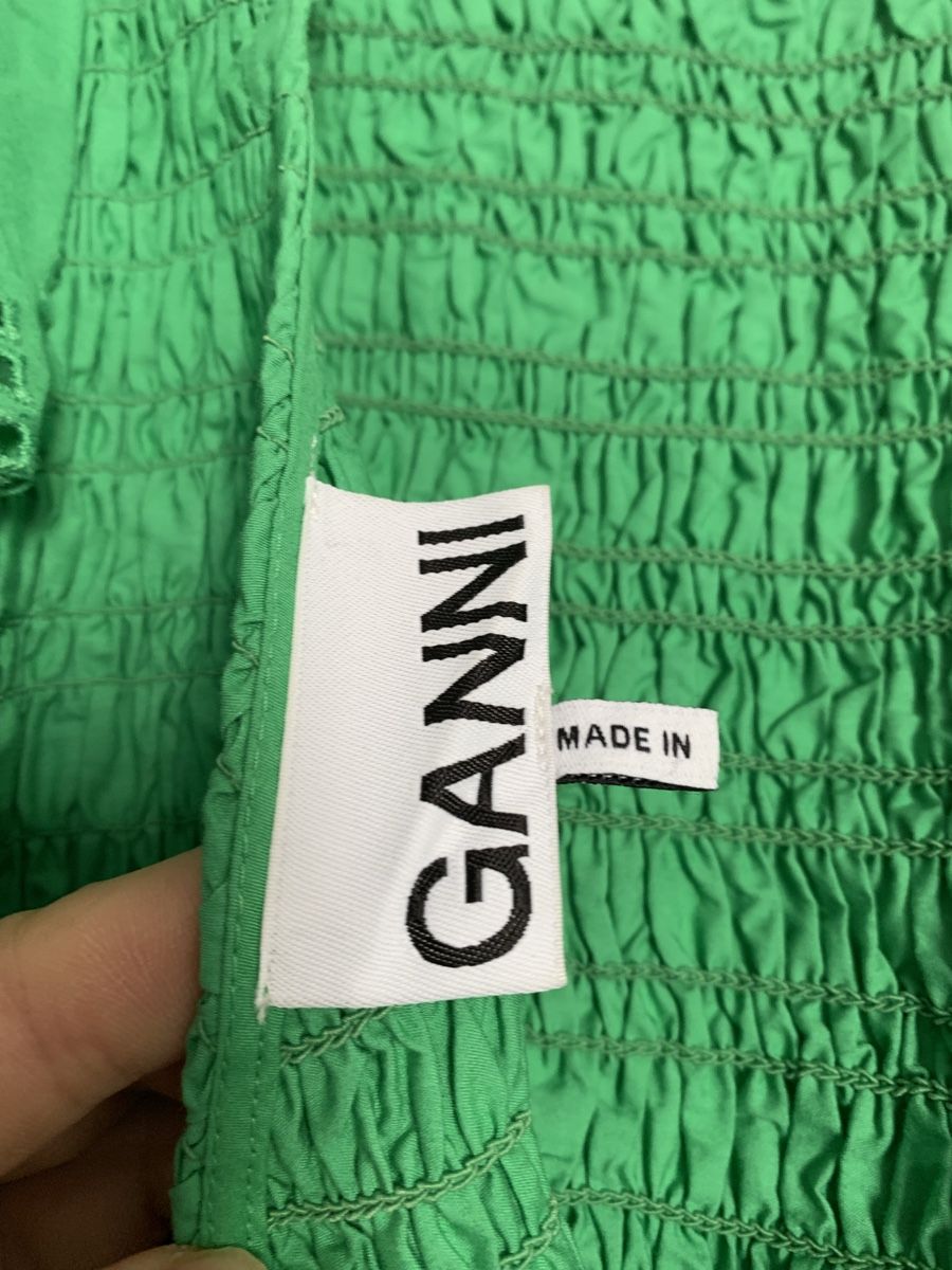 Ganni Vestiti: Robe dos nu verte en coton bio Ganni – Nuovo e nell'imballaggio originale da Genève venduto da rez_c6c6 5