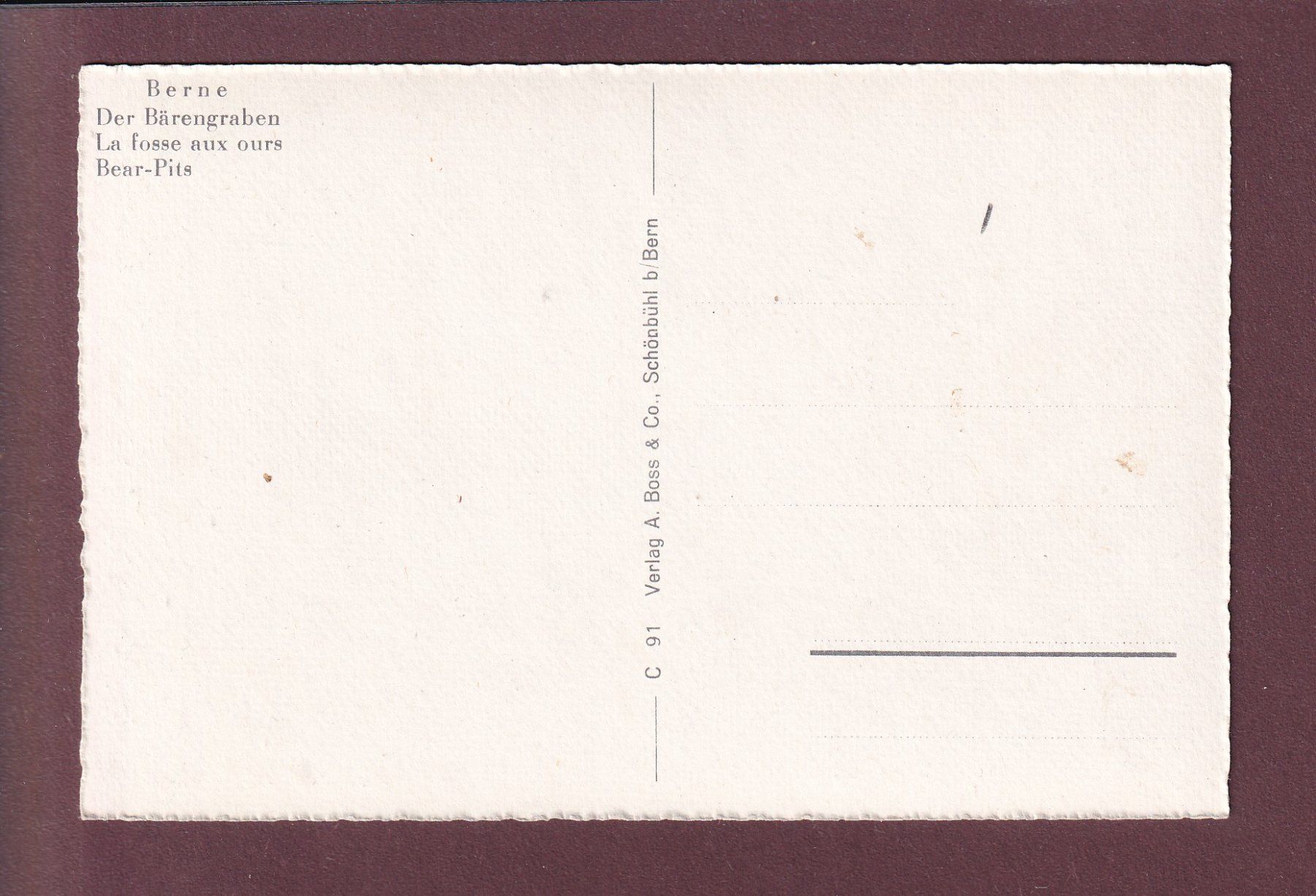 Cartoline postali: BERN - Bärengraben – Usato da Pully venduto da nicecards 1