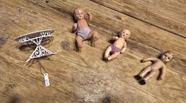 Puppenhaus Set 30er bis 50er Jahre