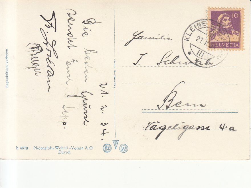 Cartoline postali: Jungfraujoch 1934 – Usato da Bürglen TG venduto da StampGraf 1