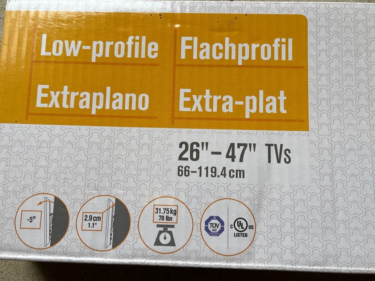 Supporti a parete: TV-Halterung 26"-47" TVs – Nuovo e nell'imballaggio originale da Wiesendangen venduto da plus-minus 2
