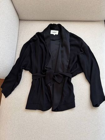 ba&sh Kimono-Blazer mit Gürtel Gr. 1 (S)