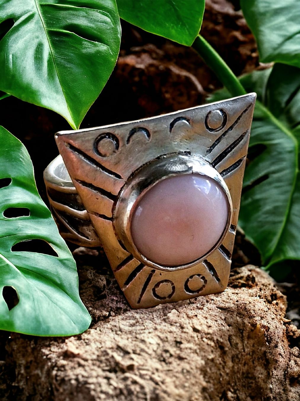 Bagues: Statement-Ring, Silber mit pink Andenopal, Gr. 54 – Neuf avec emballage d'origine à Aarau par Schmuckhoehle_MD 8