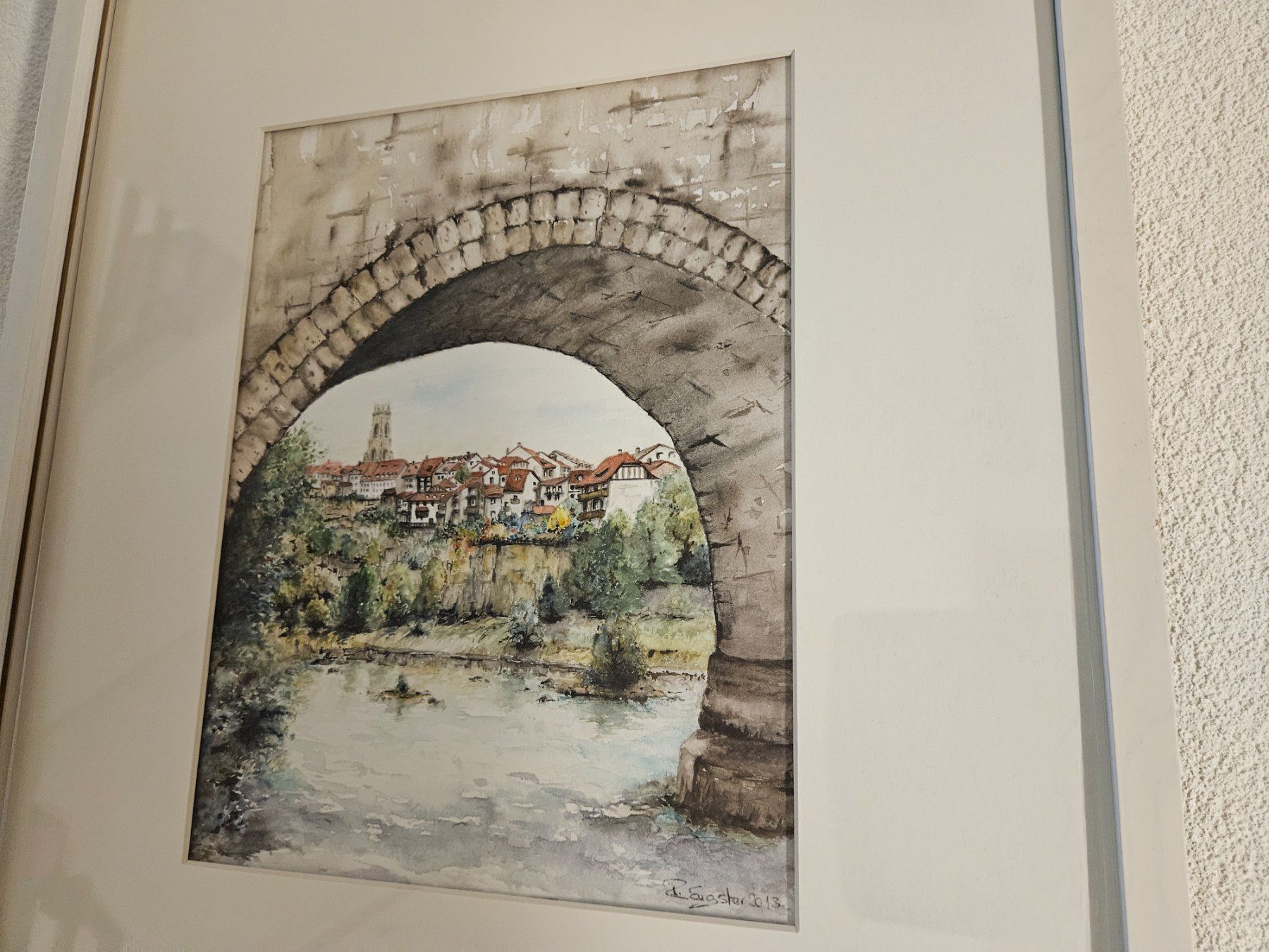 Dipinti: Aquarelle de Fribourg – Usato da Villars-sur-Glane venduto da Bolinot