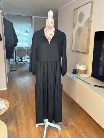 United Colors Of Benetton Maxi Dress 100%Leinen Neu